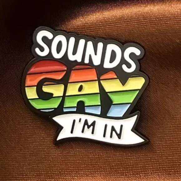 🌺 🌺 🌺LGBTQ Ally Pride Rainbow Flag Pin Brooch - NEW! - Picture 3 of 4